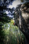Katie Lambert climbs one of the classics in the&nbsp;Frankenjura.